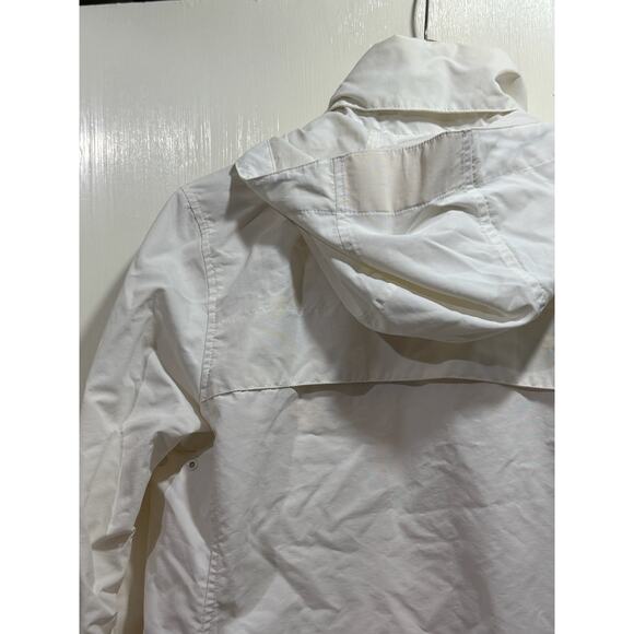 Land's End Rain Jacket Windbreaker White Size S 6-8 - Picture 11 of 14